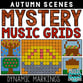 Autumn Mystery Music Grids - Dynamics Digital Resources